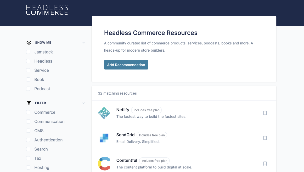 Headless Commerce Resources gallery image