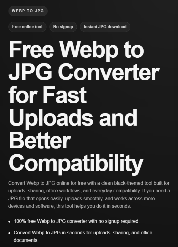 Webp to JPG Converter gallery image