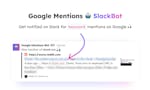 Google Mentions Slackbot image