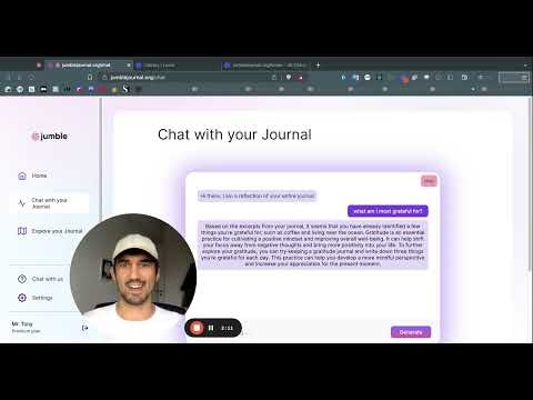 startuptile Jumble Journal-AI copilot for journaling and introspection