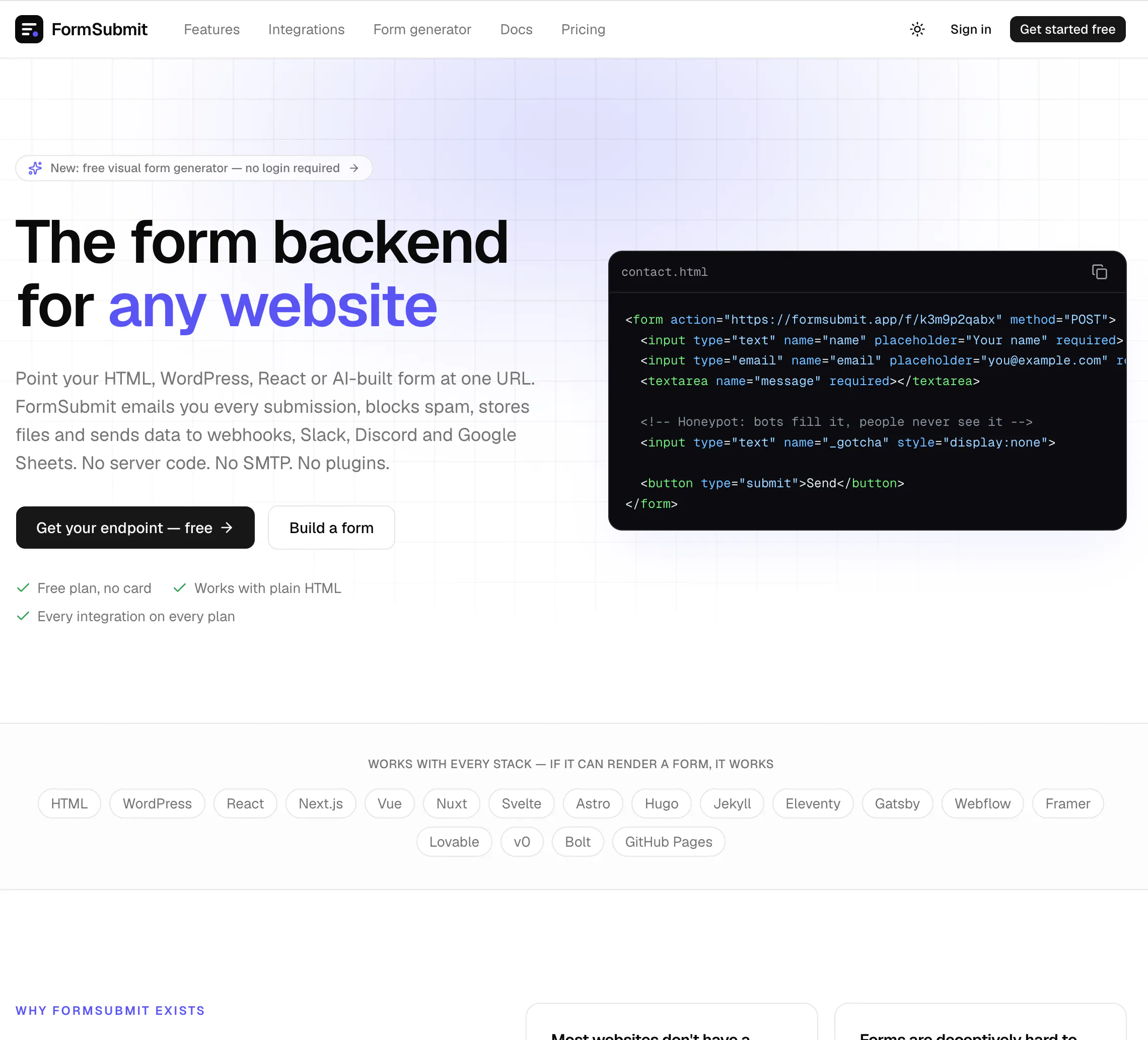 FormSubmit gallery image