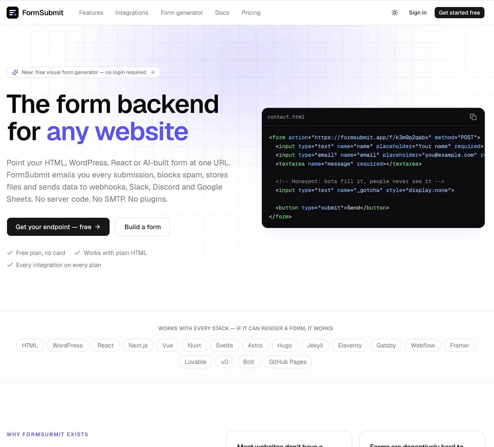 FormSubmit screenshot 2
