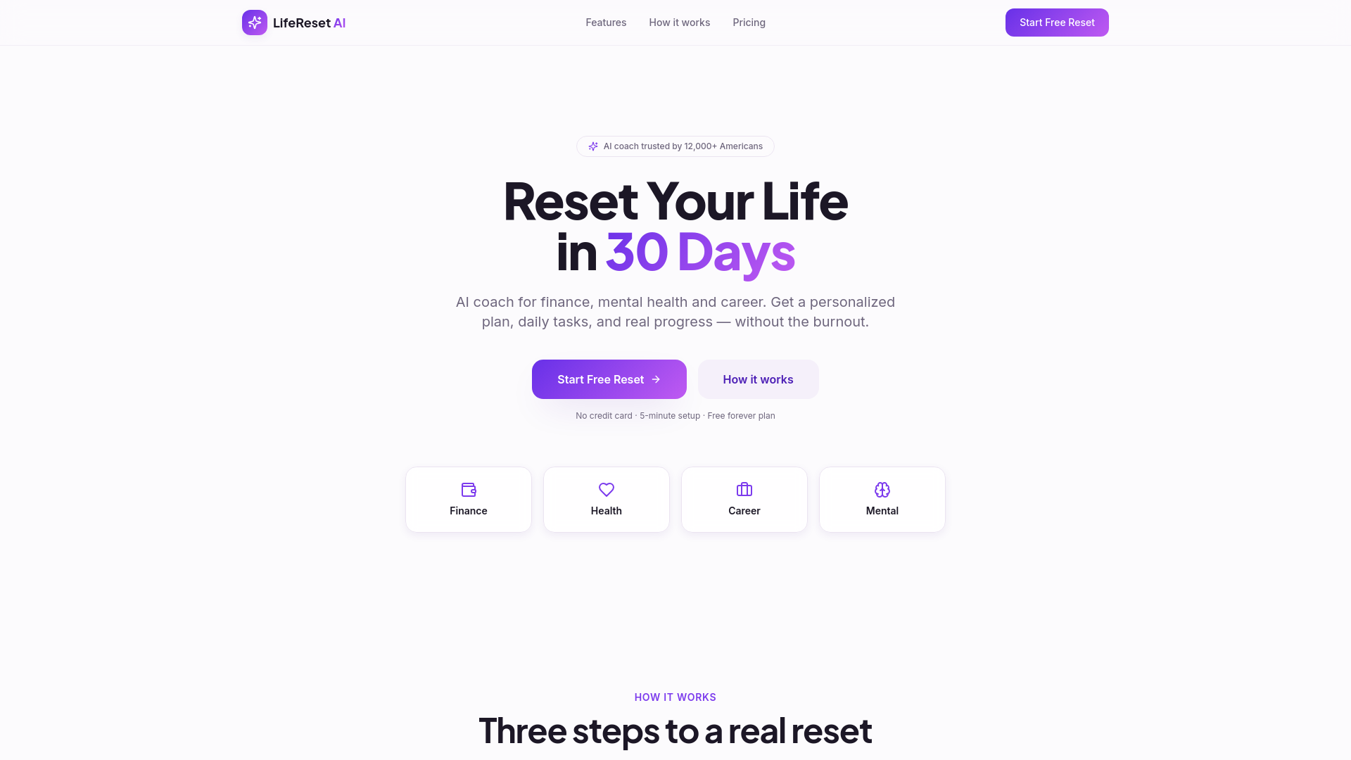 LifeReset AI gallery image