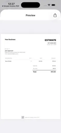 Simple Invoice PDF gallery image