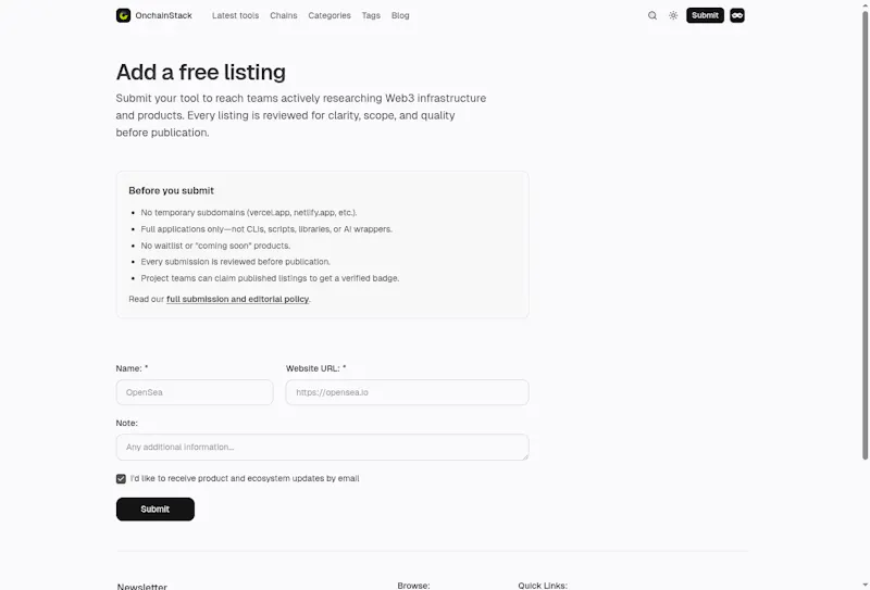 OnchainStack screenshot 9