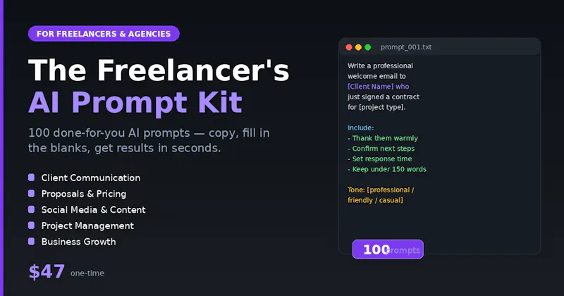 The Freelancer's AI Prompt Kit screenshot 1