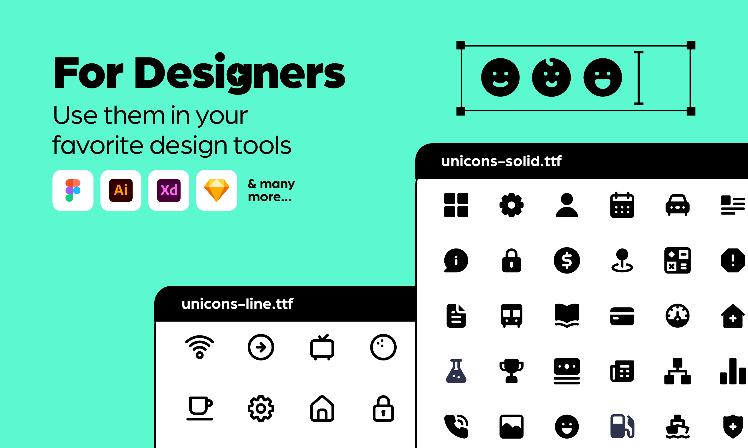 Média IConscout Unicons - Une bibliothèque remplie de 4500 icônes SVG et des polices d'icônes 6