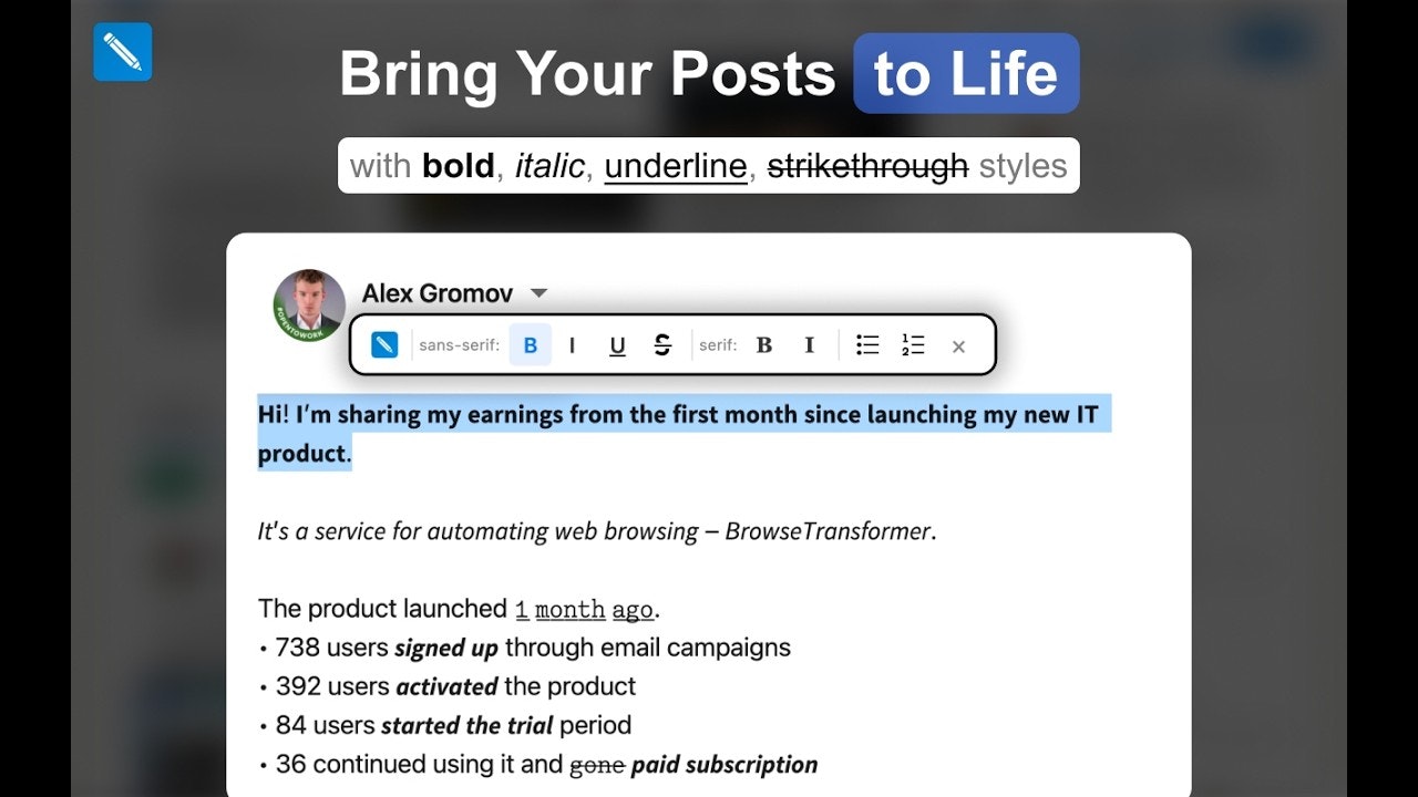 LinkedIn Formatter gallery image