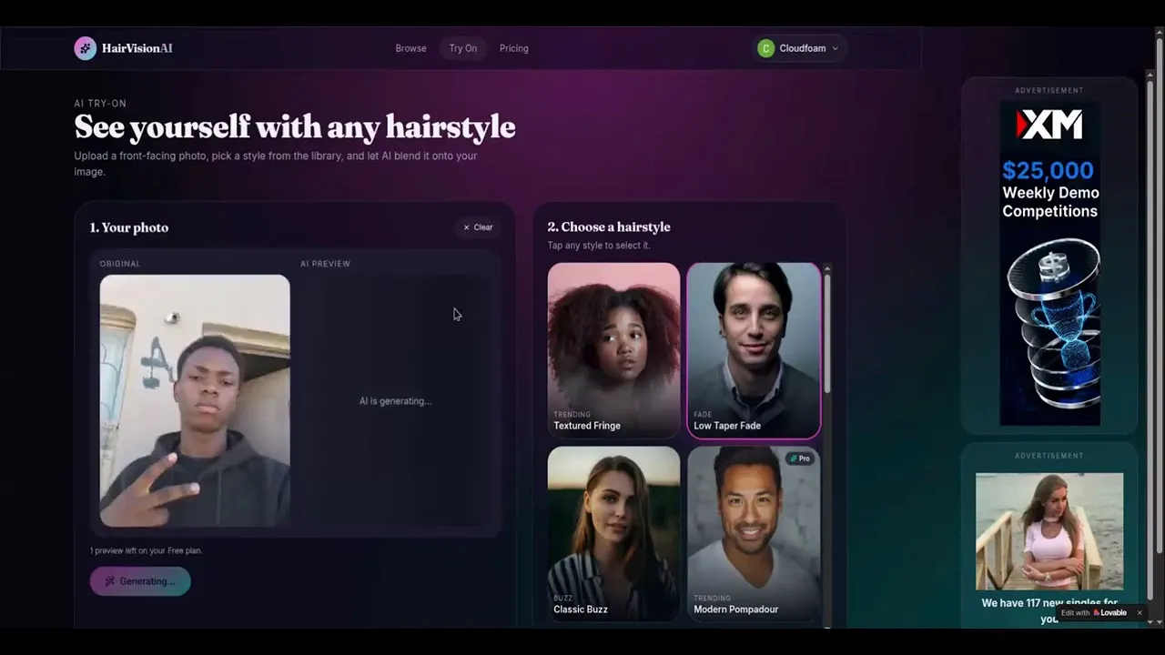 HairVisionAI gallery image