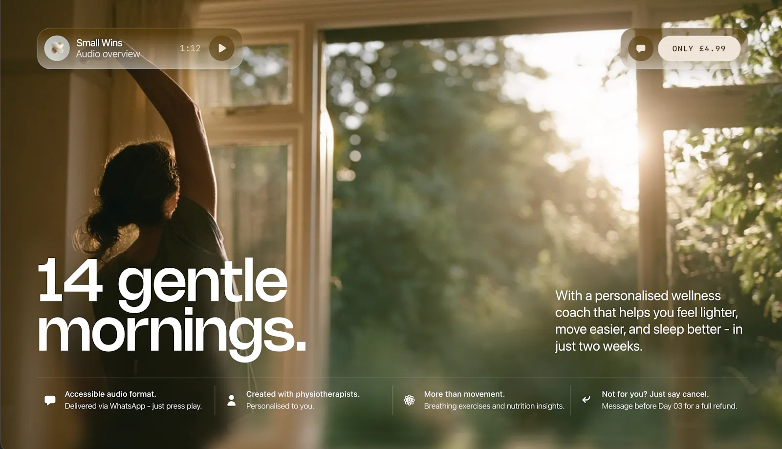 14 gentle mornings by Small WIns screenshot 1