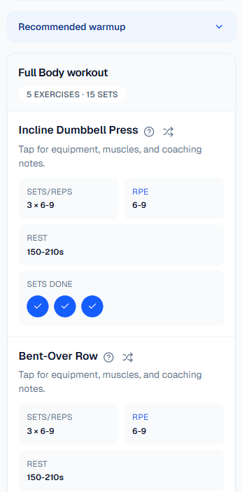 Custom Workout Builder gallery image
