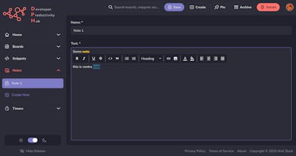Developer Productivity Hub gallery image