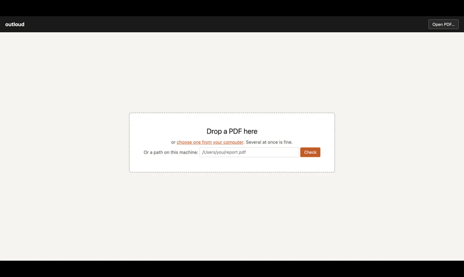 outloud screenshot 1