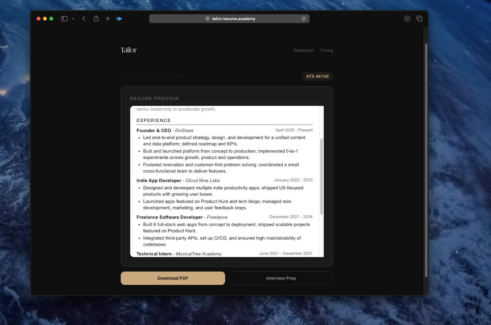 Resume Tailor screenshot 7