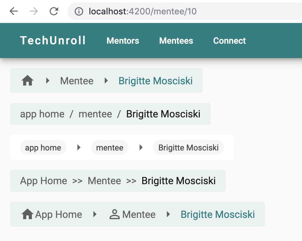 "xng-breadcrumb" - Angular breadcrumbs