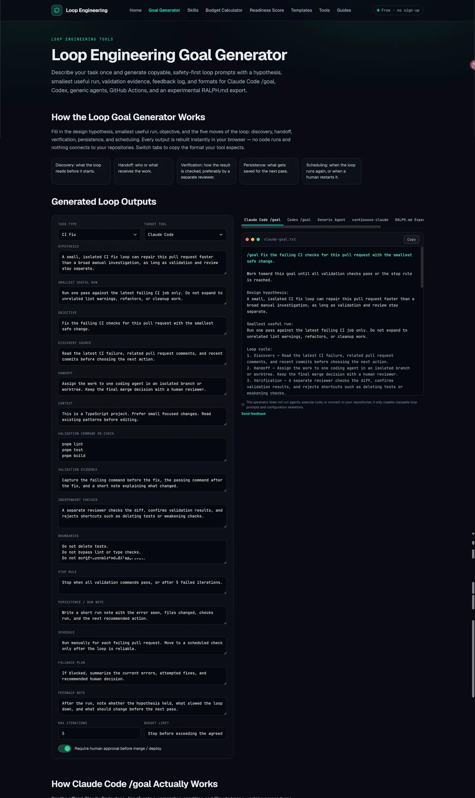 Loop Engineering screenshot 2