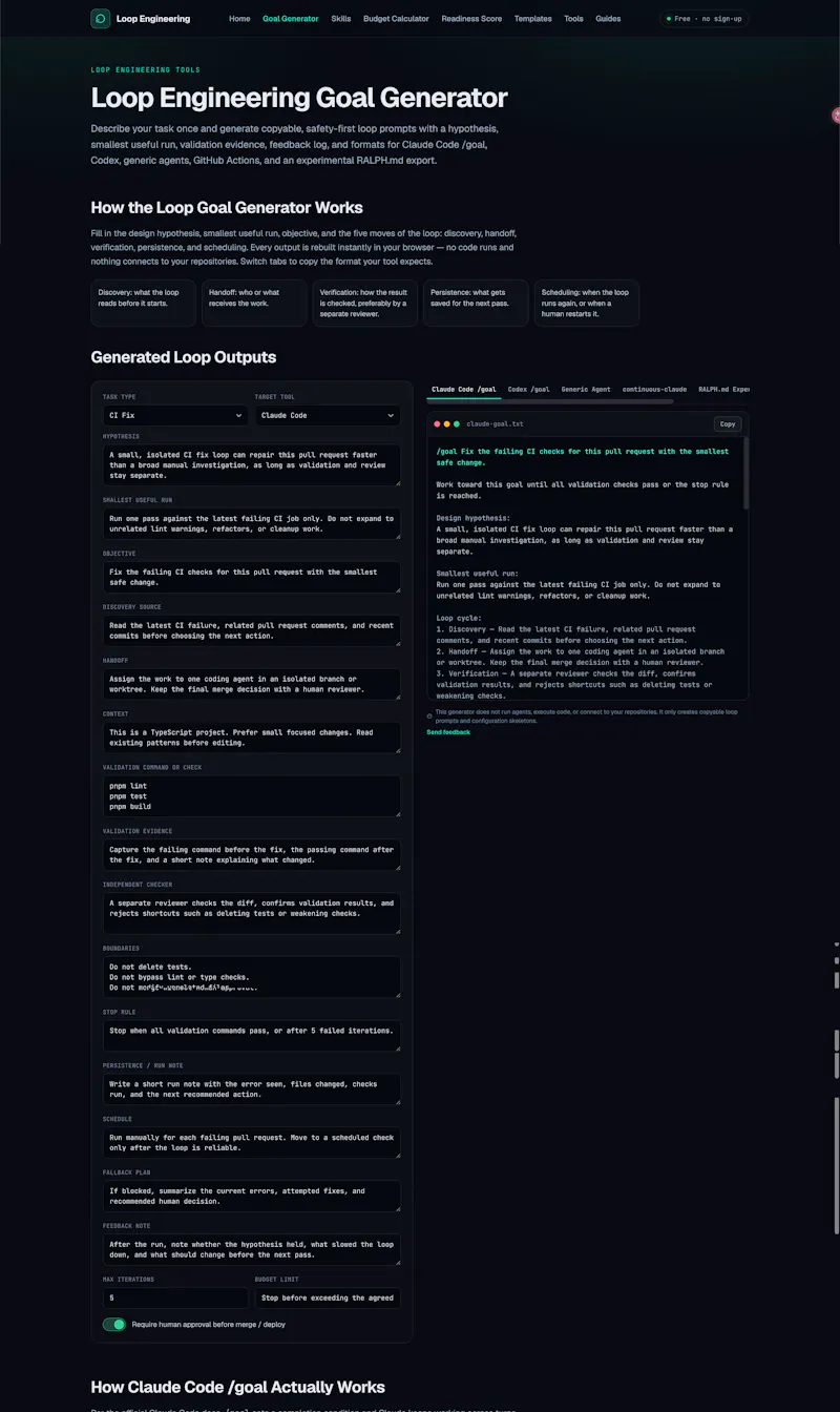 Loop Engineering screenshot 2