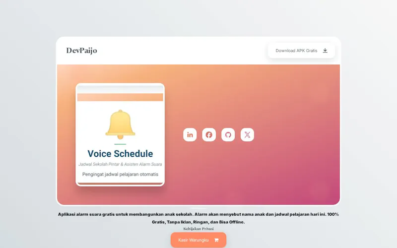 Voice Schedule - Alarm Suara Anak... screenshot 1