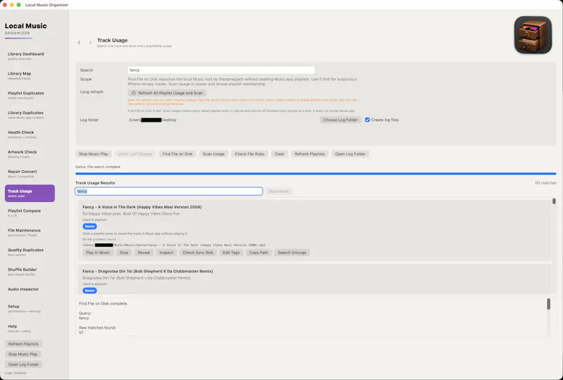 Local Music Organizer for Mac screenshot 14