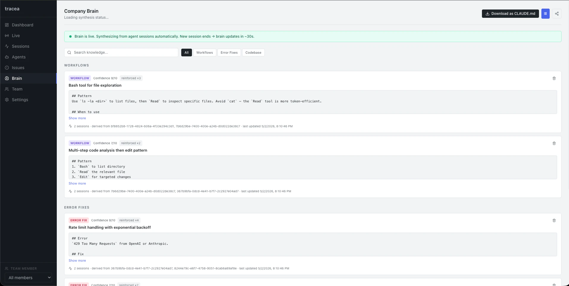 Tracea screenshot 3