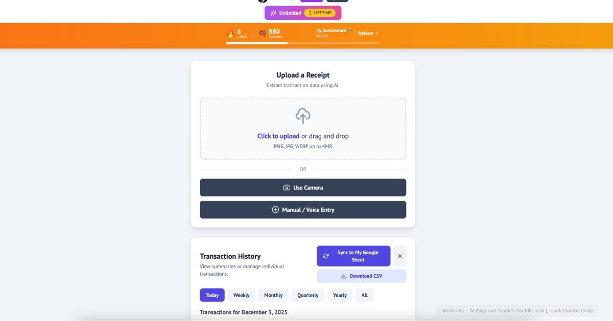 ResiboKo - Screenshot 5 showing product features and functionality