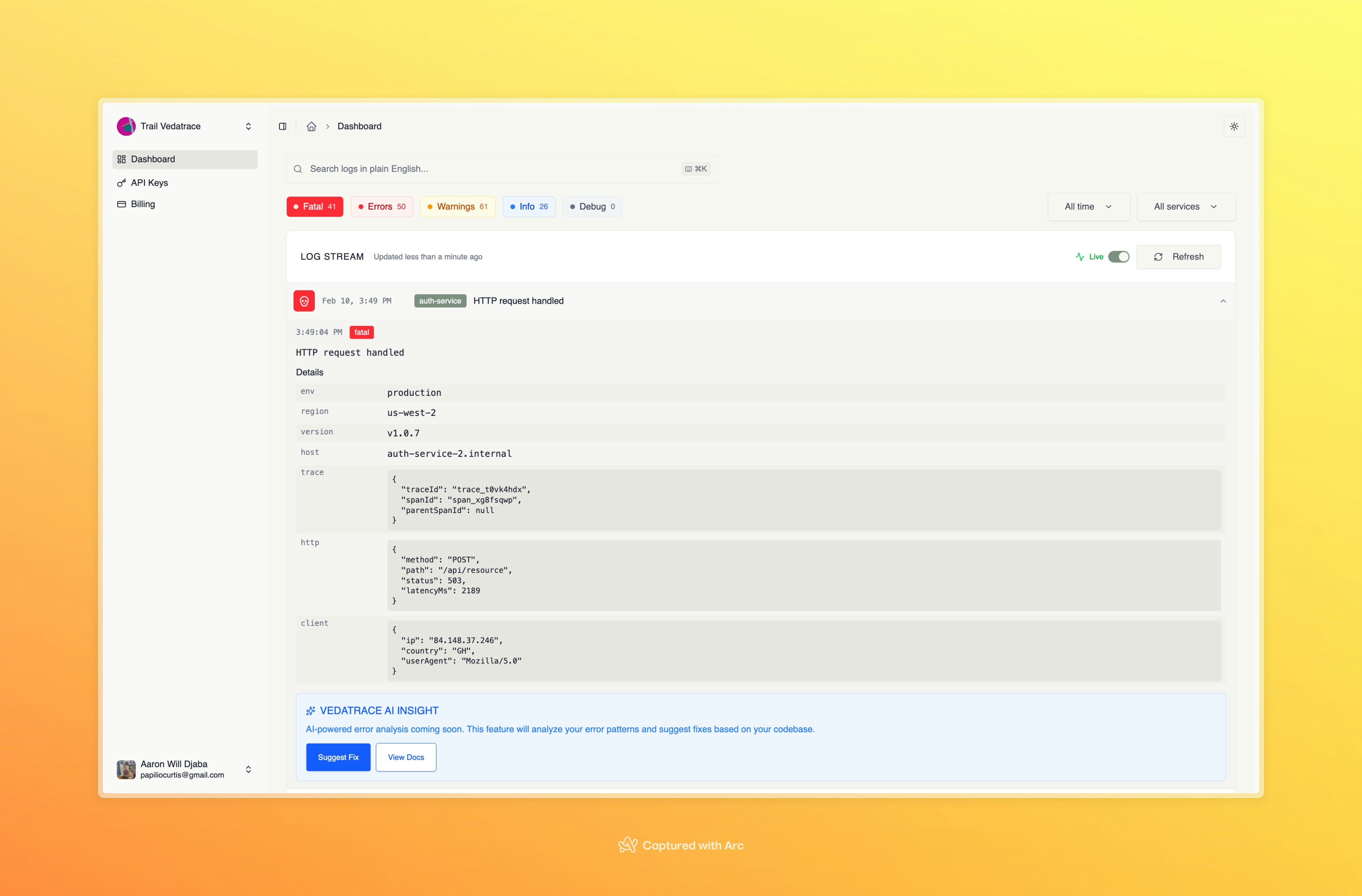 Vedatrace gallery image