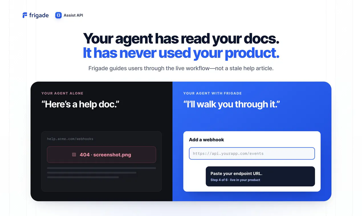 Frigade Assist API screenshot