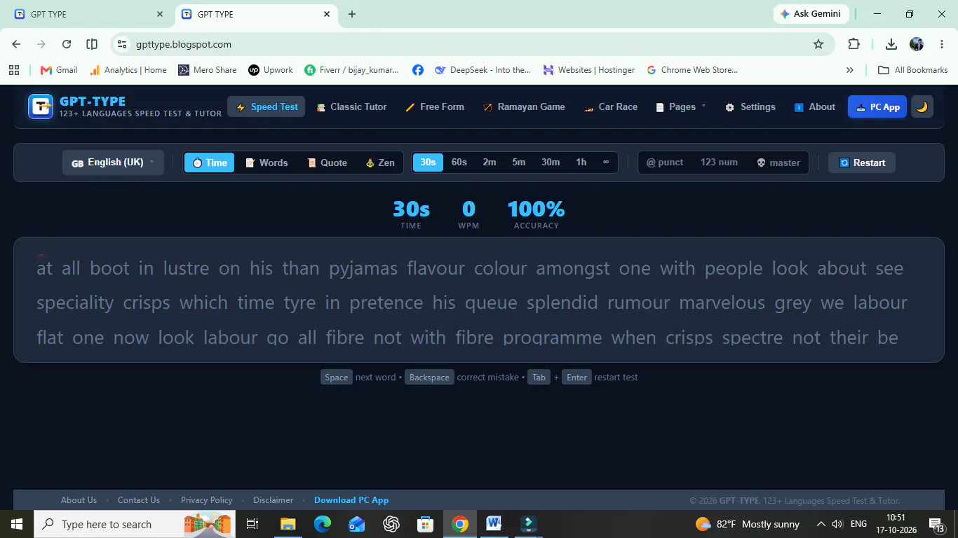 gpttype free typing tools 