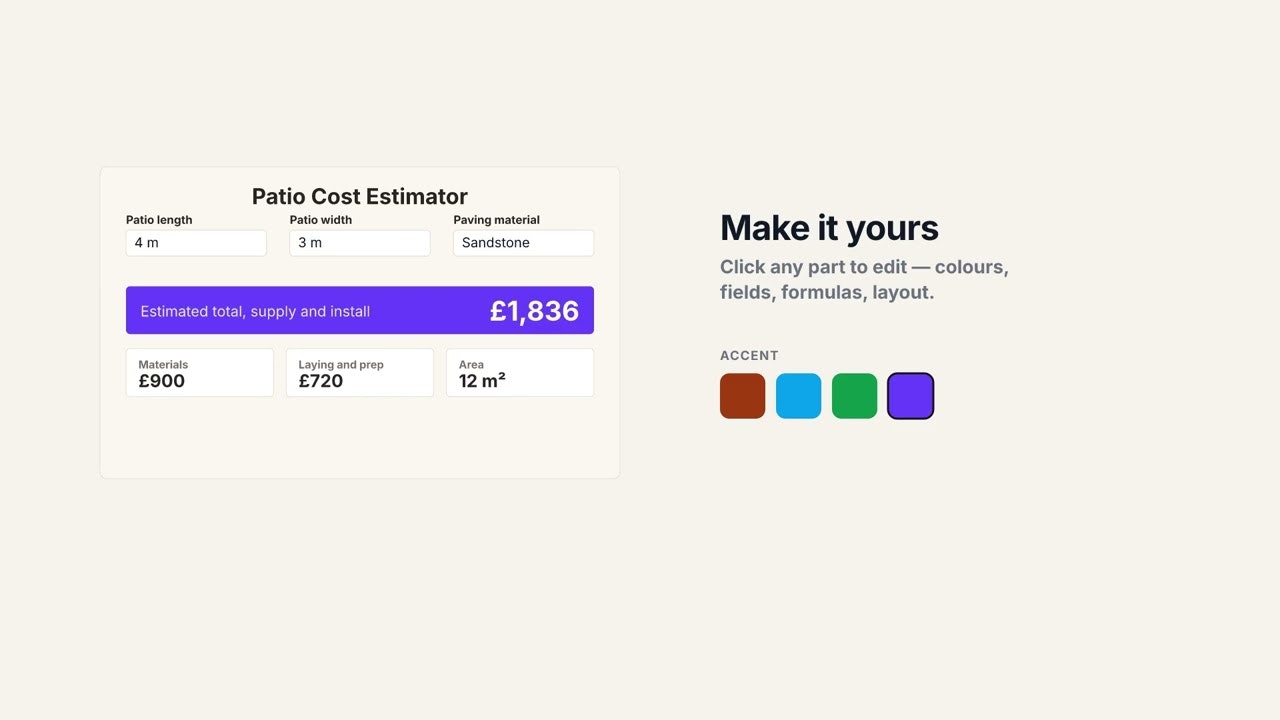 AI Calculator Builder gallery image