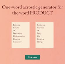 Acrostic AI gallery image