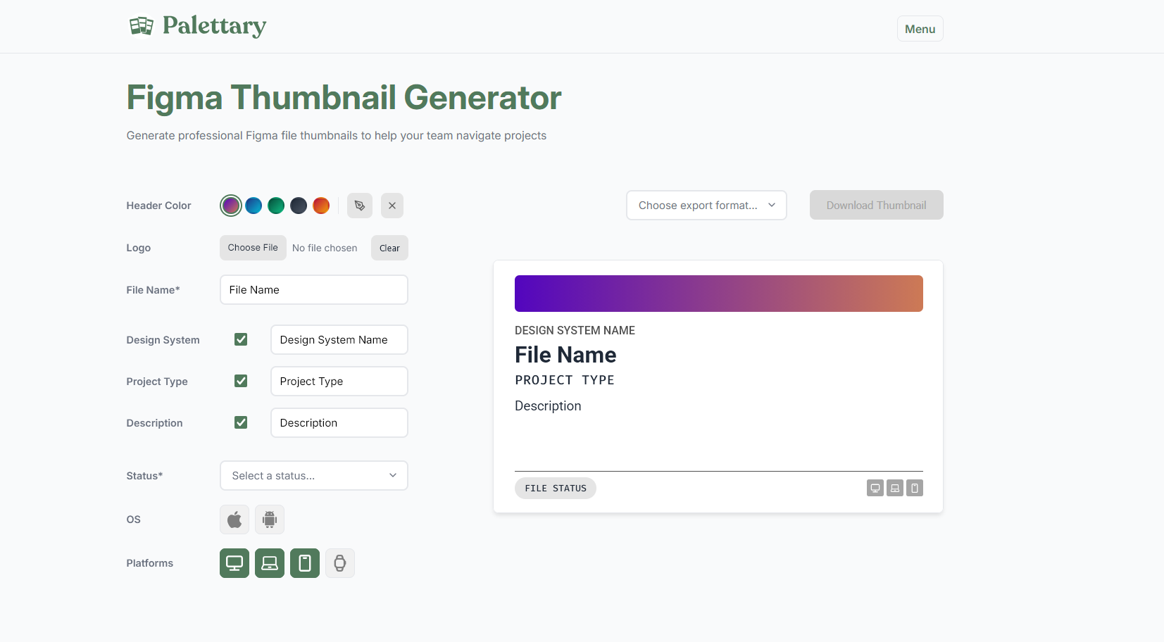 Palettary - Screenshot 3 showing product features and functionality