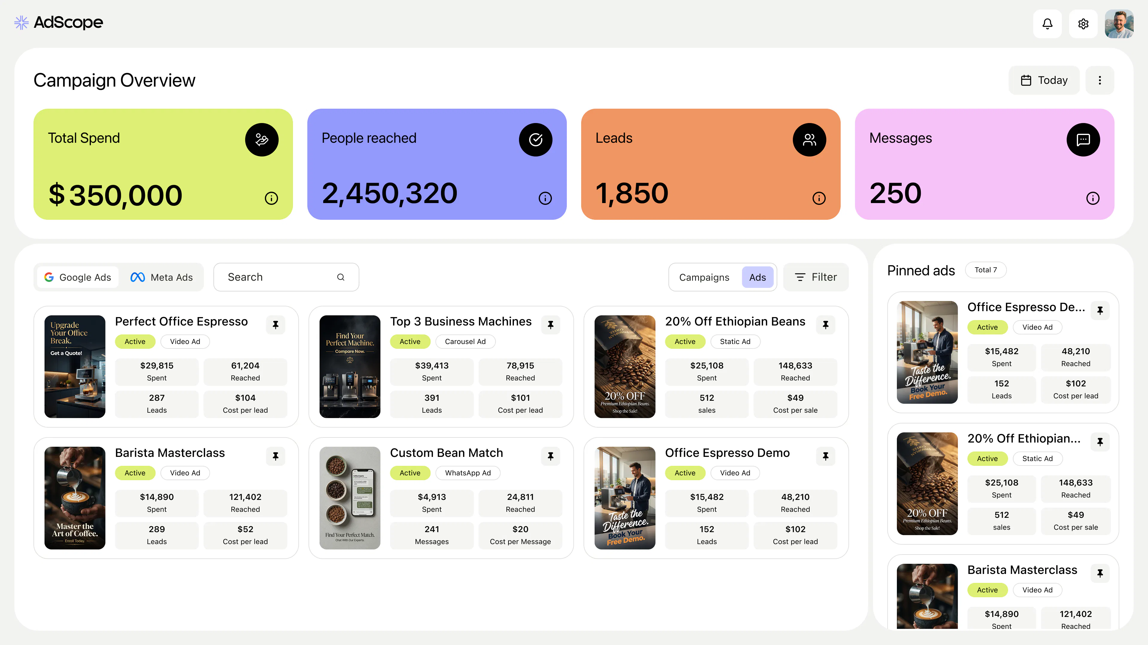 AdScope screenshot 2