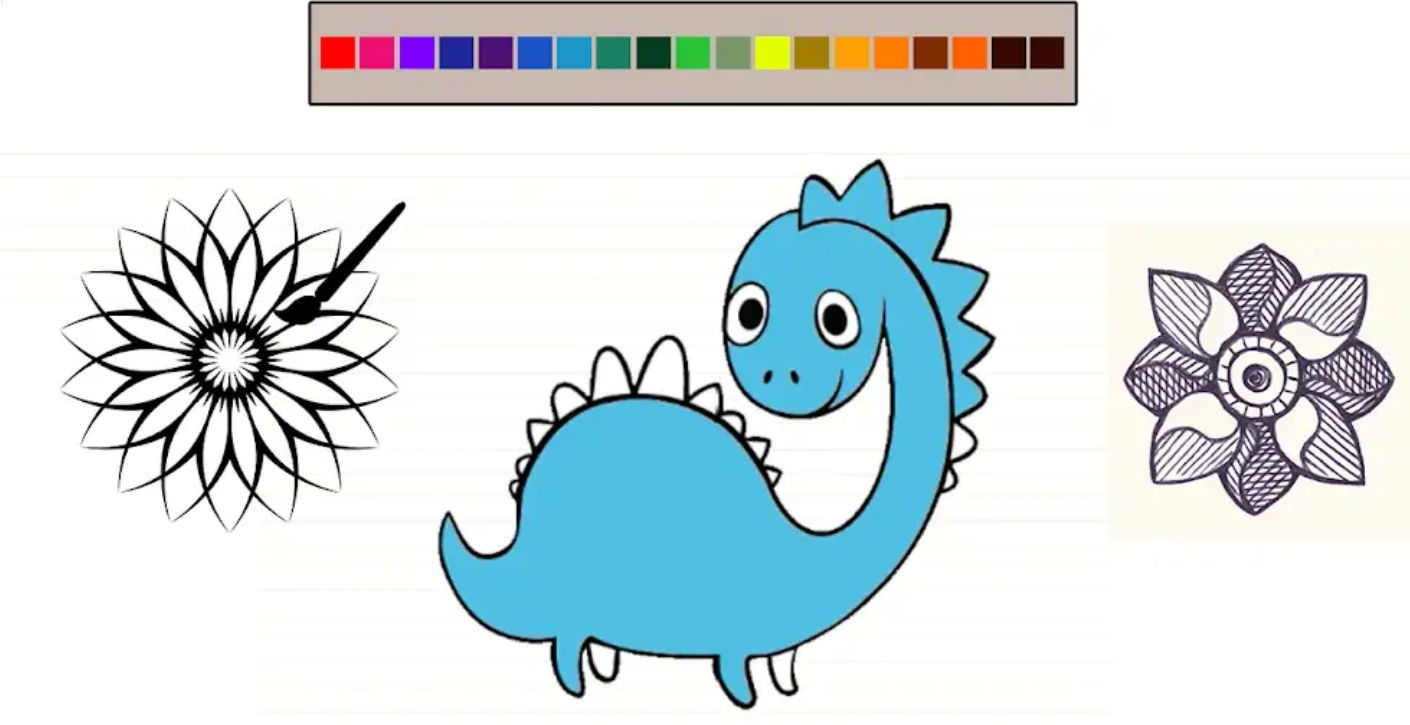 Paint Shapes-Using different colors gallery image