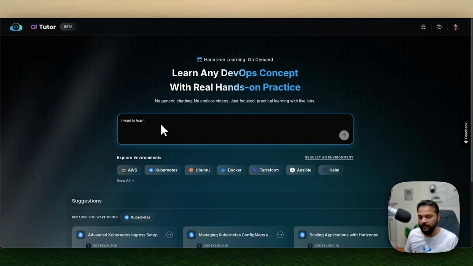 AI Tutor by KodeKloud screenshot 1 (video preview)