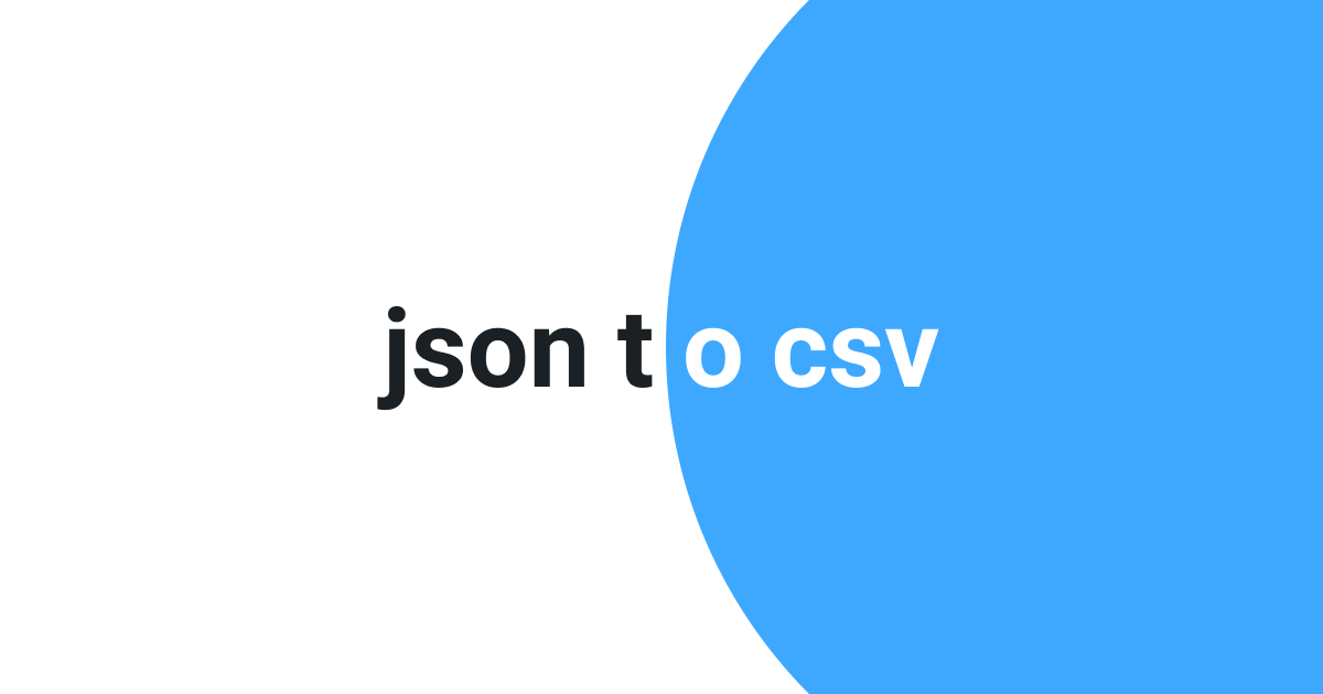 json to csv gallery image