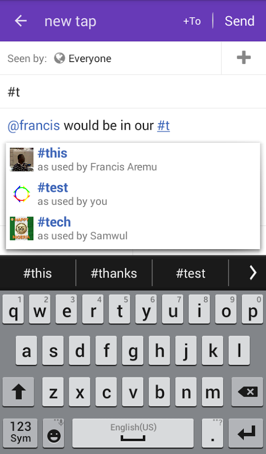 Hashtag Notifications via Hashtap gallery image
