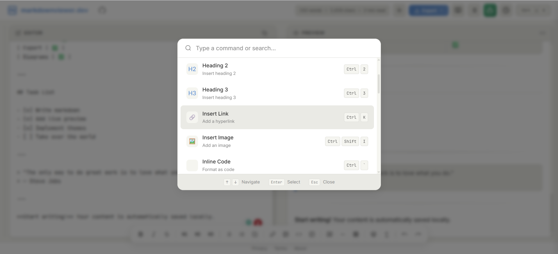 Markdown Viewer - Screenshot 4 showing product features and functionality