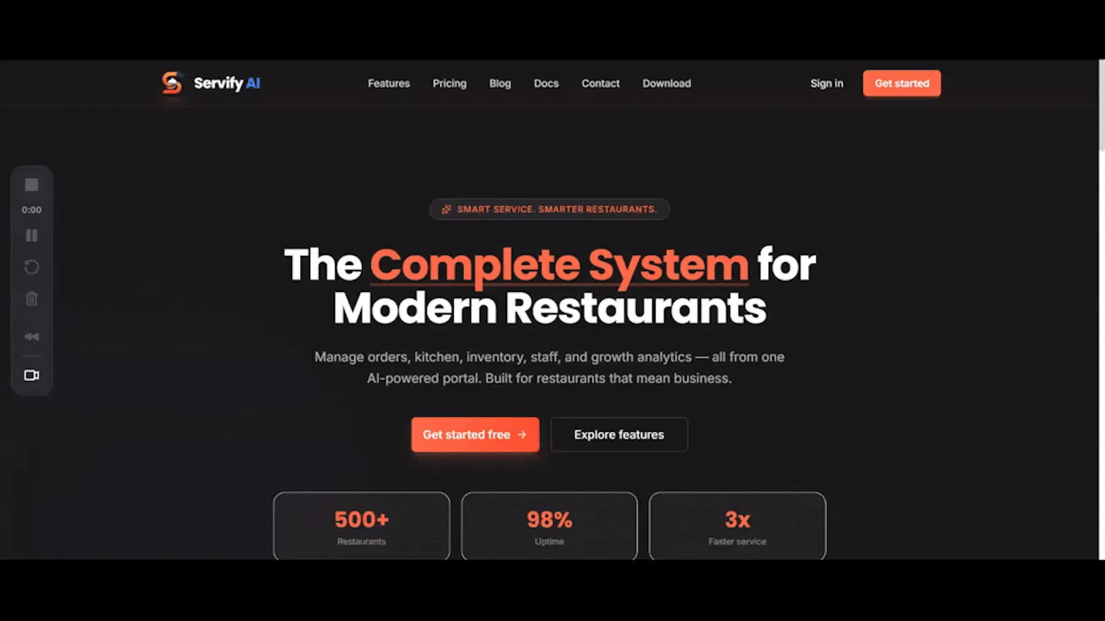 ServifyAi screenshot 1 (video preview)