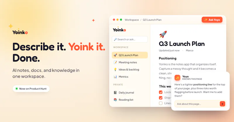 Yoinko.ai screenshot 2