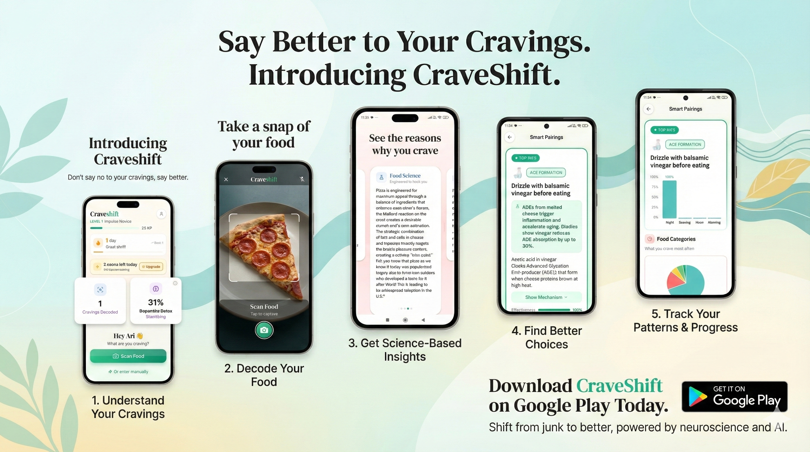 Craveshift Early Access on Android - Screenshot 5 showing product features and functionality