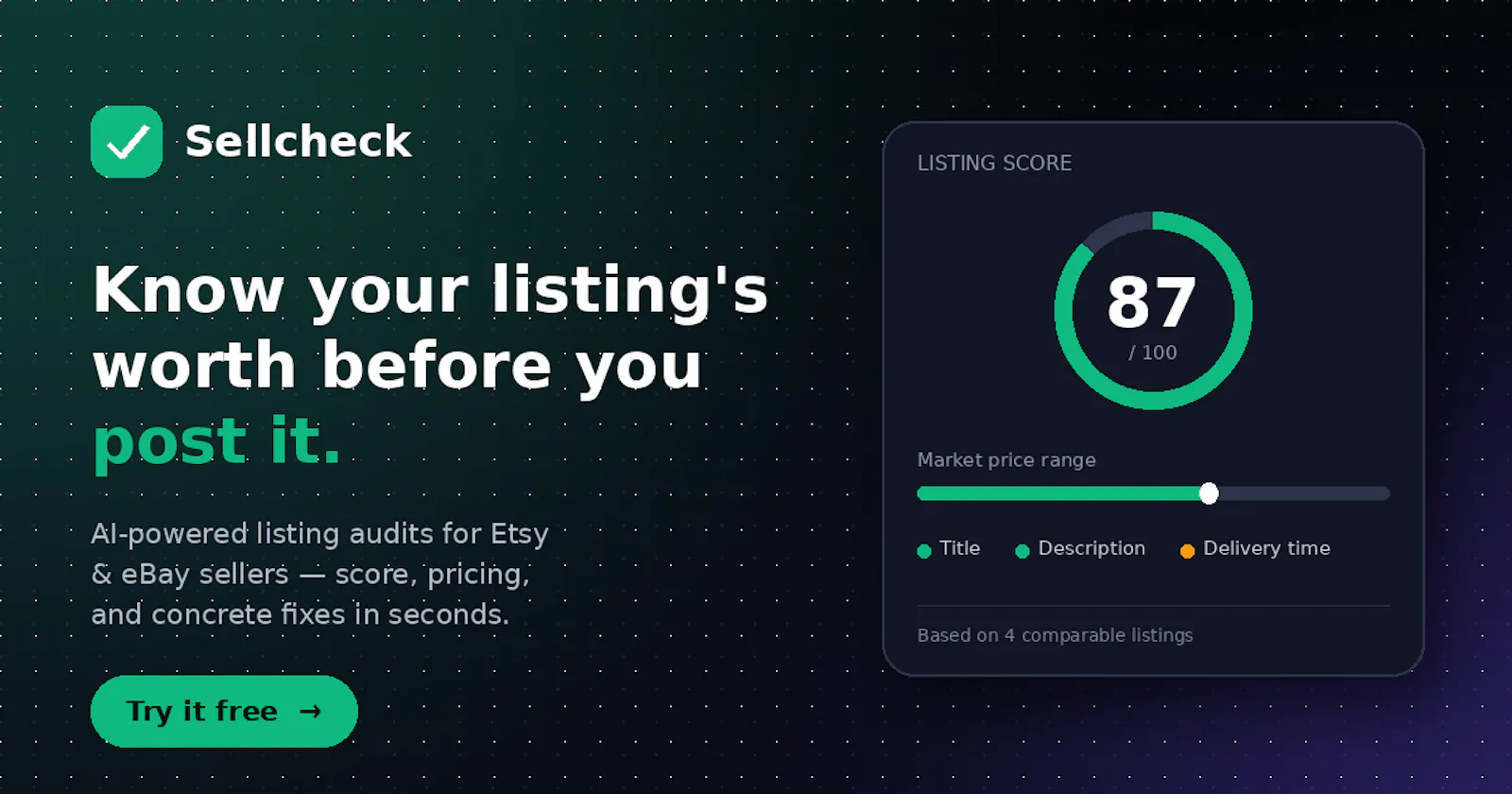 Sellcheck screenshot 2