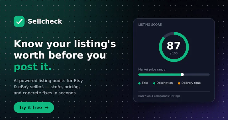 Sellcheck screenshot 2