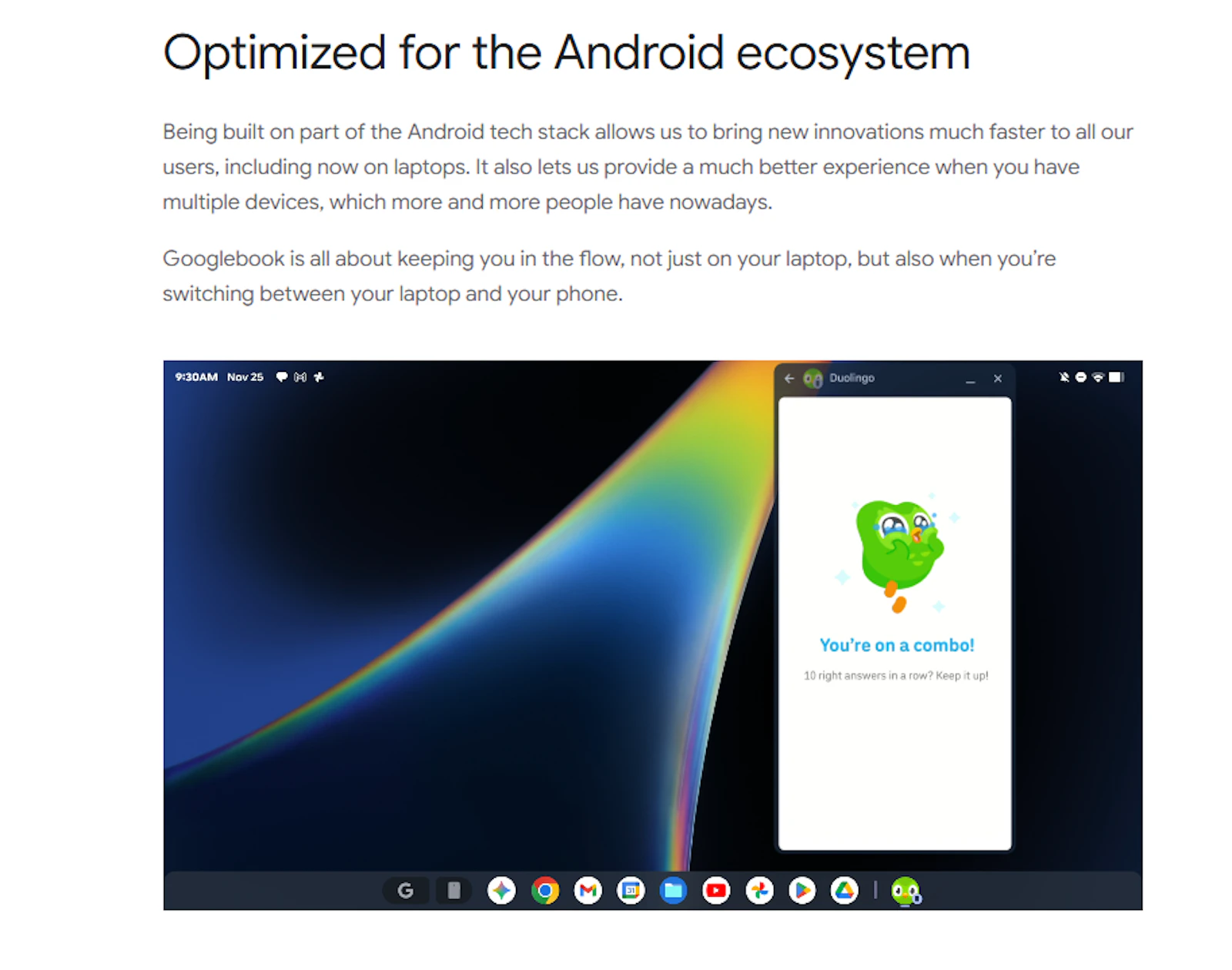 Googlebook screenshot 4