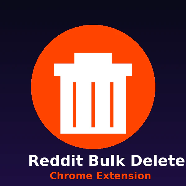 Bulk Delete Reddit Comments & Posts logo