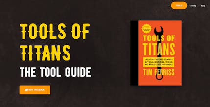 Tools of Titans - The Tool Guide 📙 gallery image