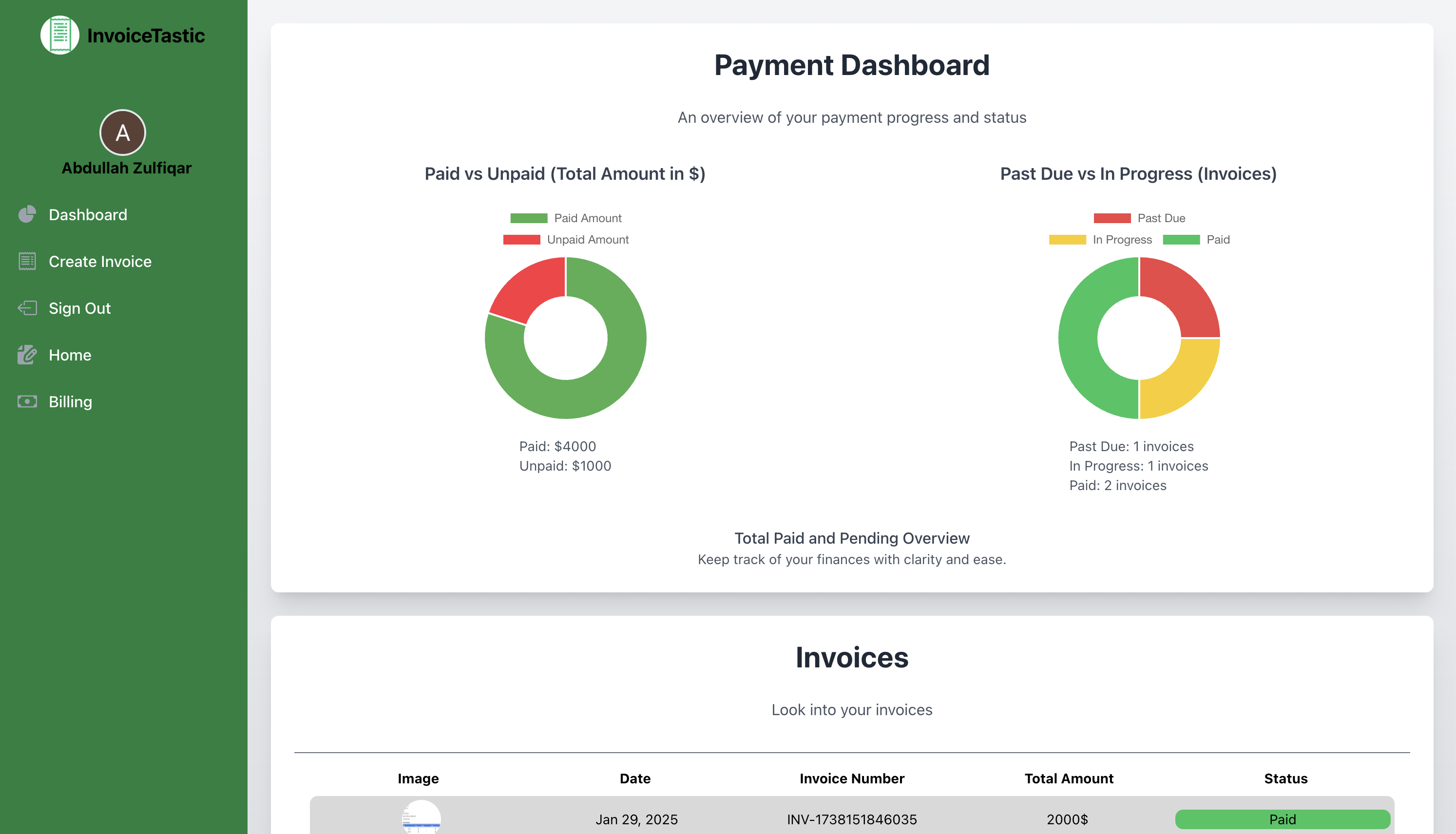 Invoicetastic - Беспокойный выставление счетов и отслеживания платежей для фрилансеров! медиа 5