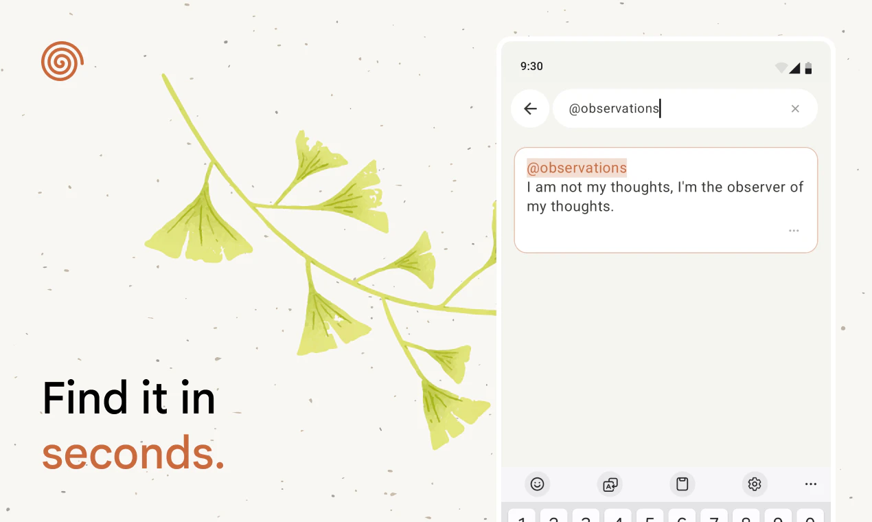 Brev - Fast and frictionless notes screenshot 2