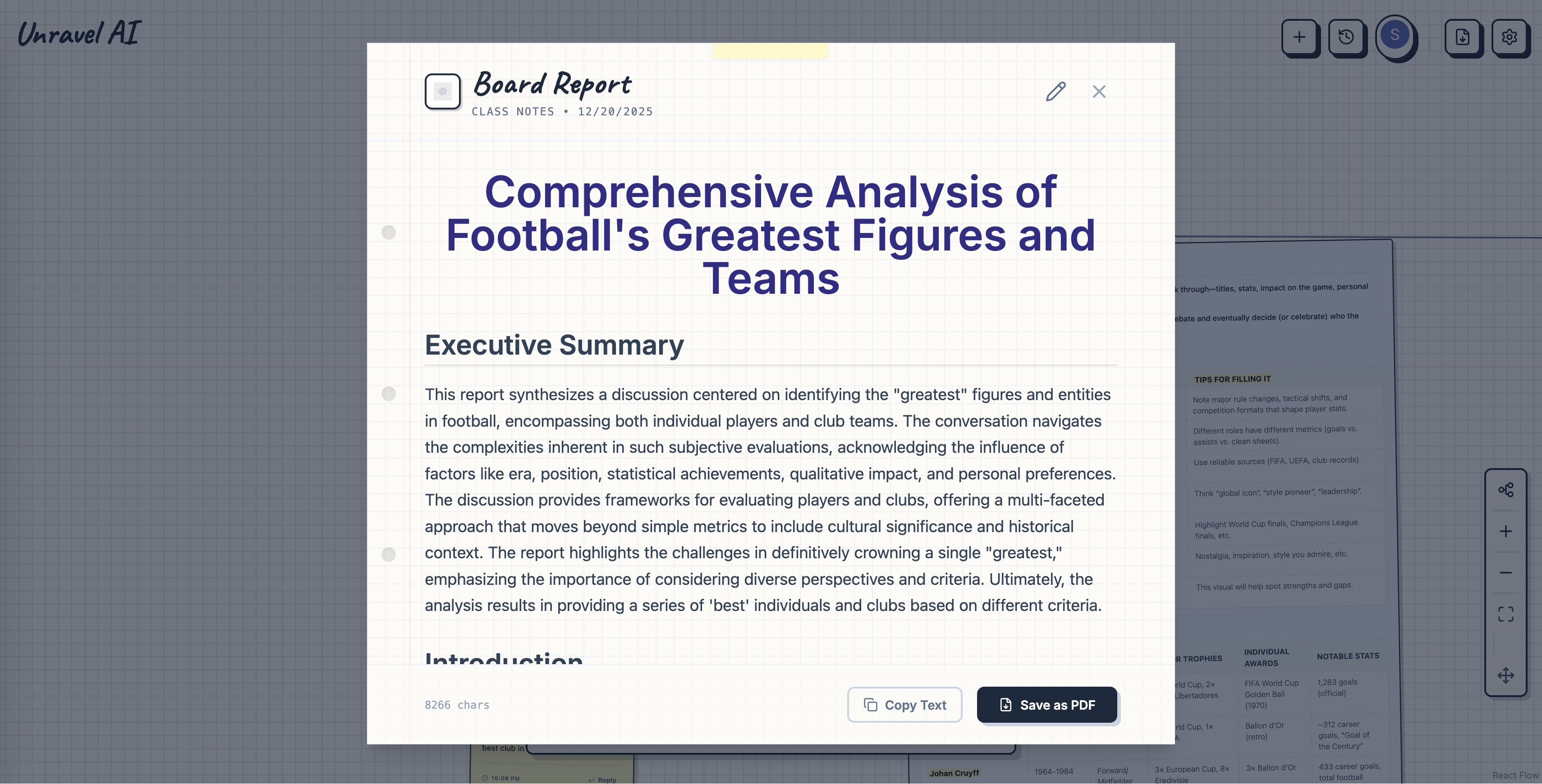 Unravel AI - Screenshot 2 showing product features and functionality