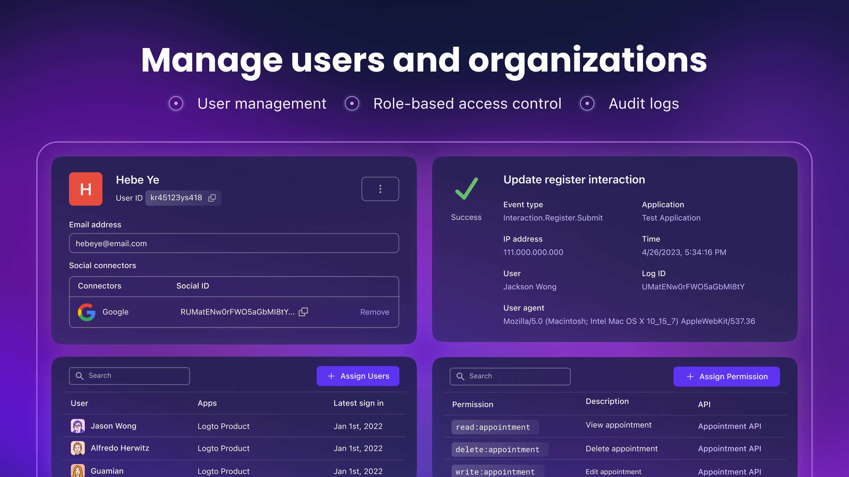 logto cloud - 開發，管理和保護產品的用戶身份 media 4