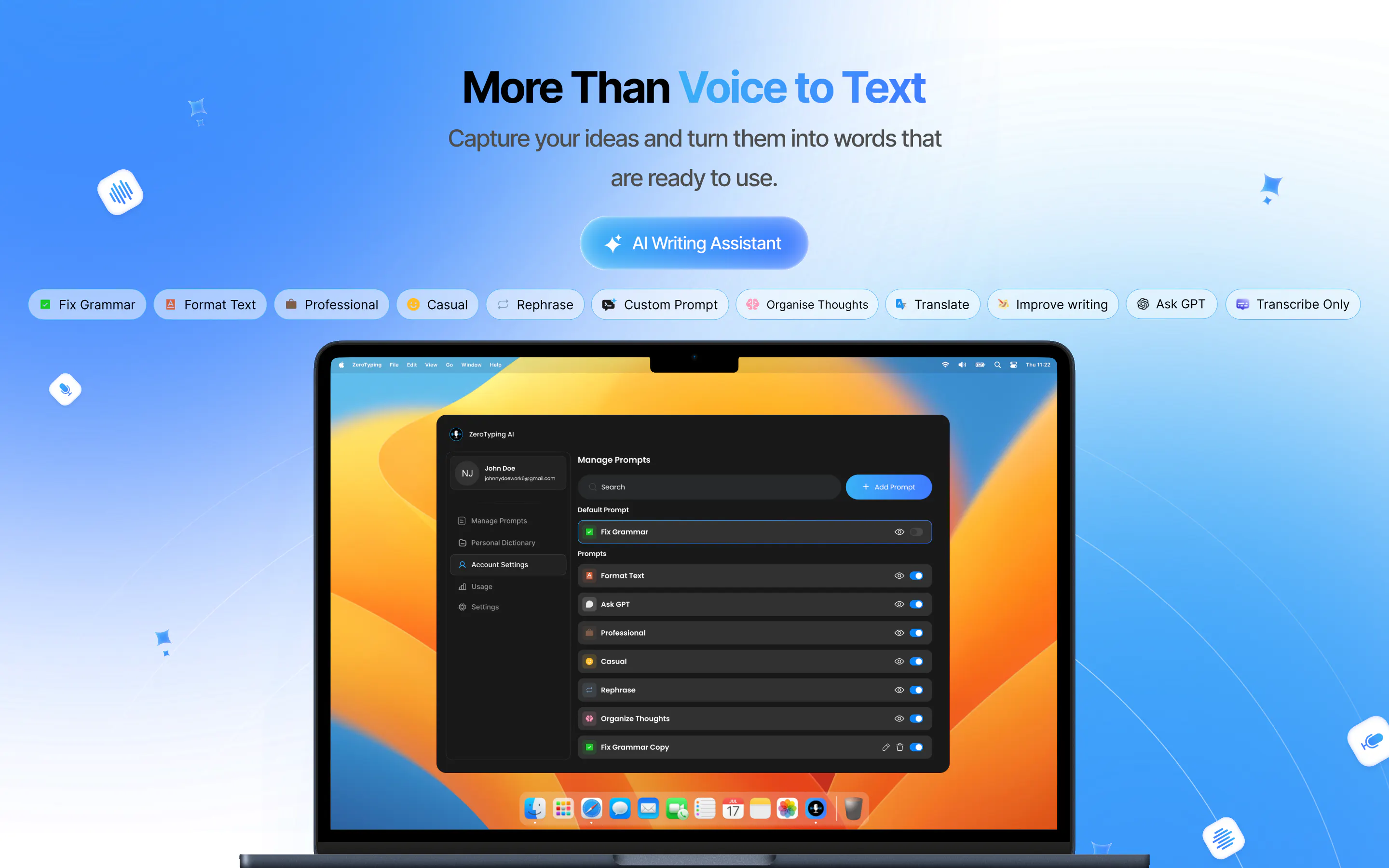 Zero typing  gallery image